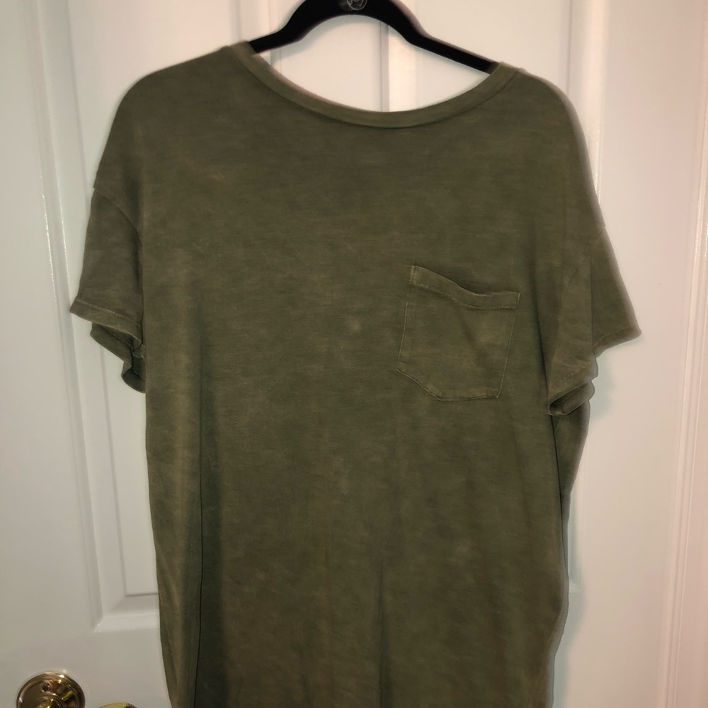 Army green t-shirt dress